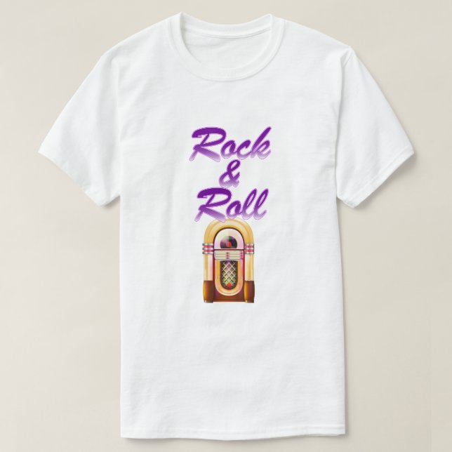 Rock and Roll Jukebox T Shirt (Design framsida)
