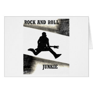 Rock and roll Junkie Hälsningskort