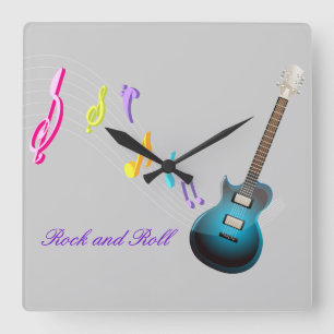 Rock and roll klockan fyrkantig klocka