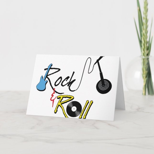 Rock and roll kort (Framsida)