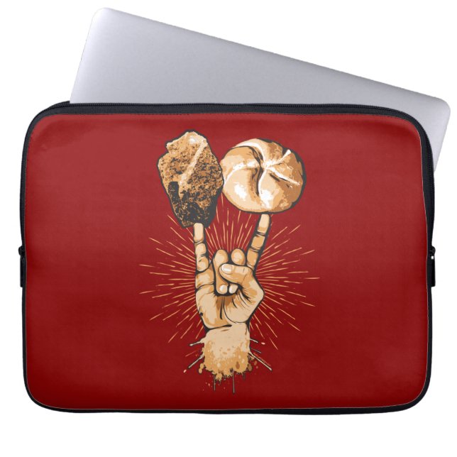 Rock and roll Laptop sleeve (Framsidan)