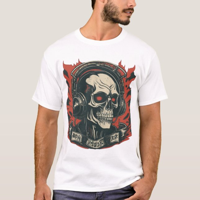 rock and roll-logotyp t shirt (Framsida)