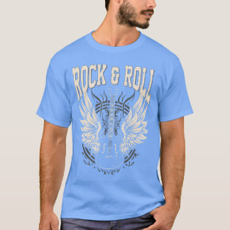 Rock and Roll Lover Gifts Cool Electric Guitar Con T Shirt