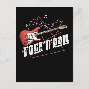 Rock and Roll Lover Gitarrmusik Vykort