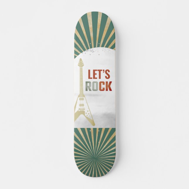 Rock and roll Modern Mini Skateboard Bräda 18,5 Cm (Framsida)