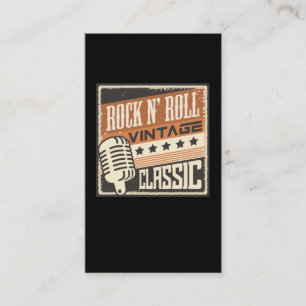 rock and roll Music 1950 s Rockabilly US Visitkort