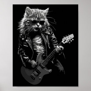 Rock and roll Music Cont Festival Cat Sten Guit Poster