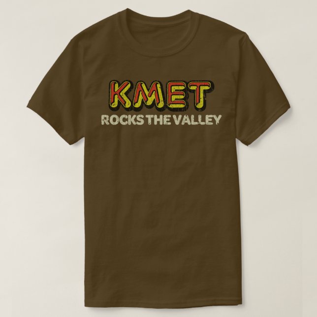 Rock And Roll Music KMET Rocks The Valley 1974  T Shirt (Design framsida)