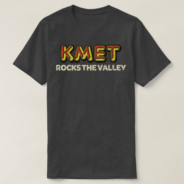 Rock and roll Music KMET Sten Valley 1974 T Shirt (Design framsida)