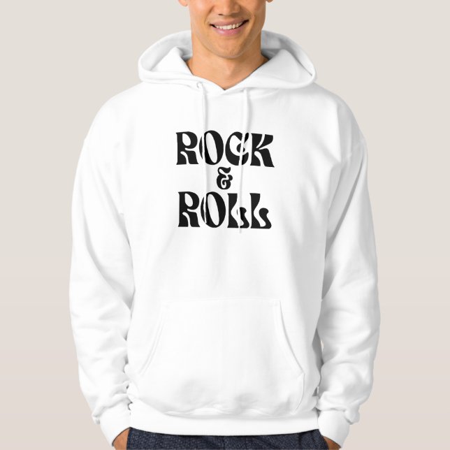 Rock and Roll musik logodesign Hoodie (Framsida)