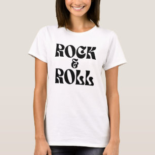 Rock and Roll musik logodesign T Shirt