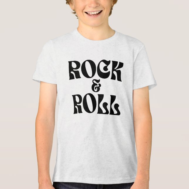 Rock and Roll musik logodesign T Shirt (Framsida)