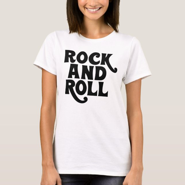 Rock and roll musikdesign för logotyp t shirt (Framsida)
