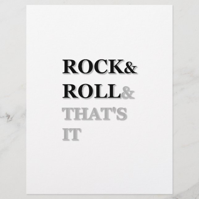 Rock and roll och det är det (Framsida)
