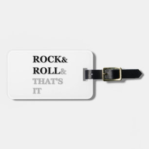 Rock and roll och det är det bagagebricka