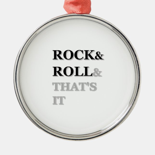 Rock and roll och det är det julgransprydnad metall (Framsidan)