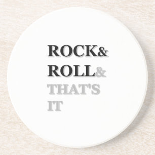 Rock and roll och det är det underlägg
