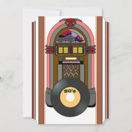 Rock and roll Party Inbjudningar