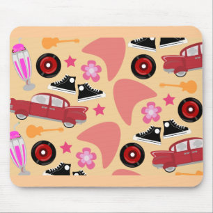 Rock and roll Pinky Fifties Flashback Mönster Musmatta