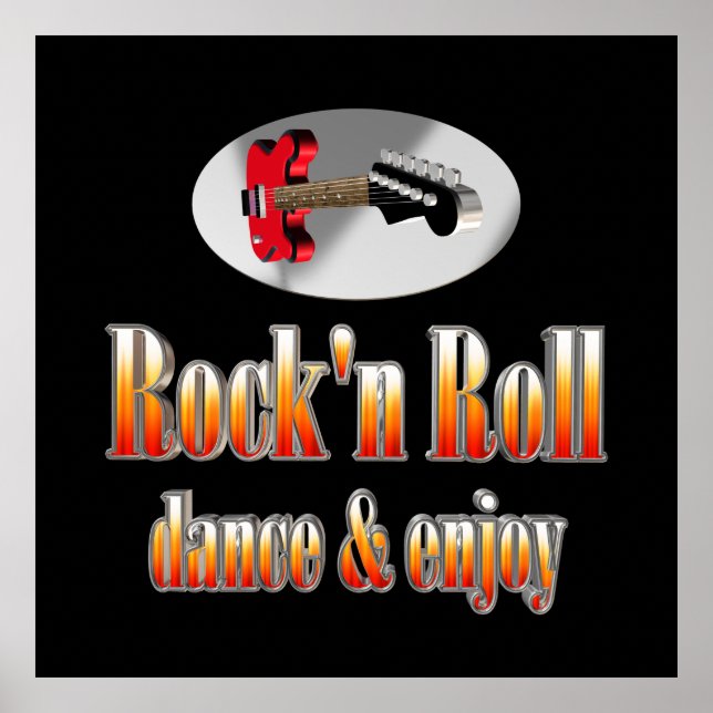 Rock and roll poster (Framsidan)