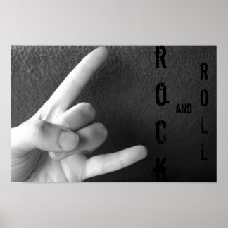 rock and roll poster
