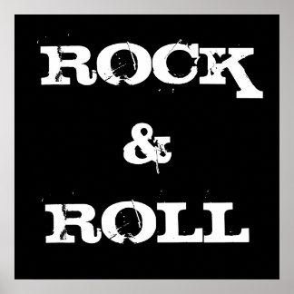 Rock and roll Poster