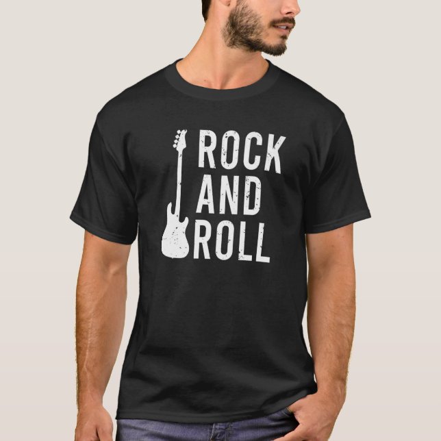 Rock and roll Rocker T Shirt (Framsida)
