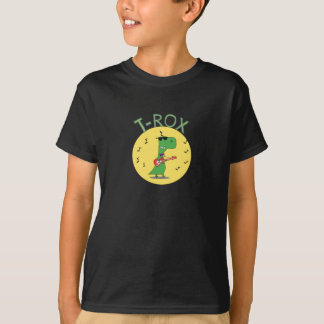 Rock and roll Shirt med en fin dosinosaur Guitar T