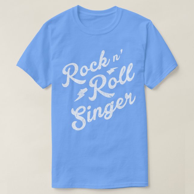 Rock and roll Singer T Shirt (Design framsida)