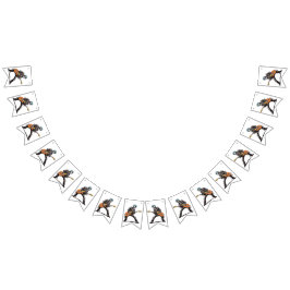 Rock and roll Skeletons Födelsedagsfest Vimplar