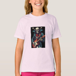 "Rock and roll Skull T Shirt