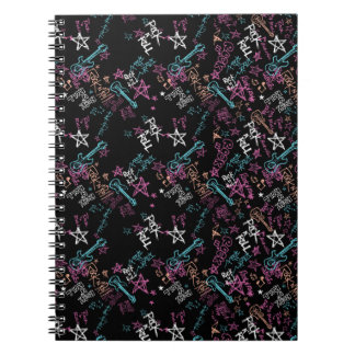 Rock and roll Spiral fotopatbok - bärbara datorer Anteckningsbok