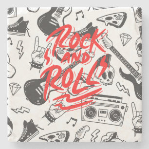 Rock and roll-sten underlägg