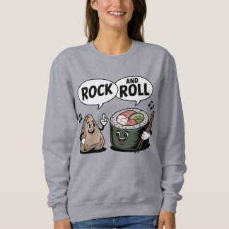Rock and roll Sushi Tecknad Pun T Shirt