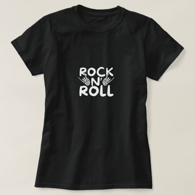 Rock and roll t shirt (Design framsida)