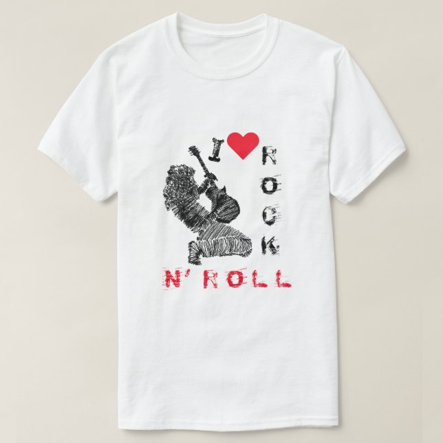 Rock and roll T-Shirt (Design framsida)
