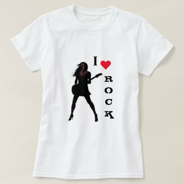 Rock and roll T-Shirt (Design framsida)