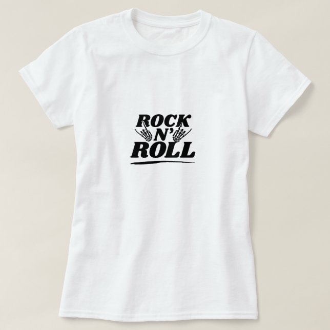 Rock and roll t shirt (Design framsida)