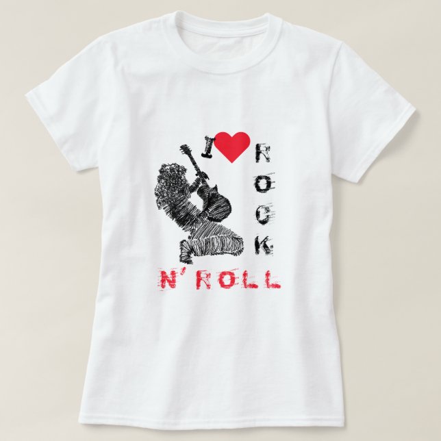 Rock and roll T-Shirt (Design framsida)