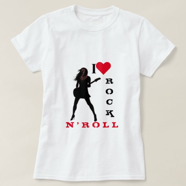 Rock and roll T-Shirt (Design framsida)