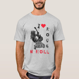 Rock and roll T-Shirt med Rock musik Guitarist