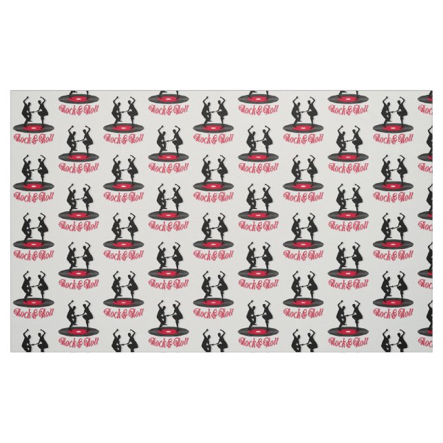 Rock and roll tyg (Fat Quarter)