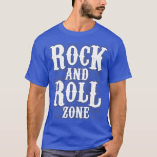 Rock and roll Typography Music Älskare T Shirt