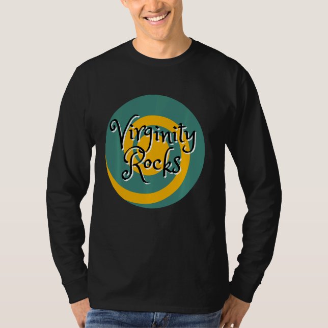 Rock and roll, underbart oskuldsprestanda, trosupp t shirt (Framsida)