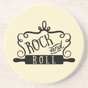Rock and roll underlägg sandsten