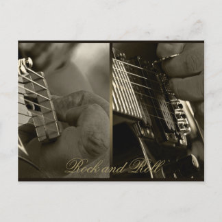 rock and roll vykort