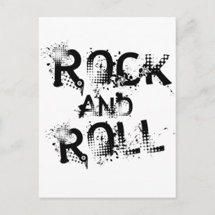 Rock and roll vykort
