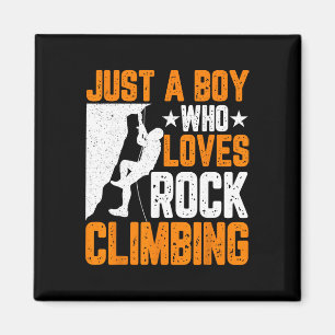 Rock Climber Pojkar - Roligt Bara En Pojke Som Äls Magnet