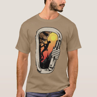 Rock Climbing Bouldering Climbing Carabiner friend T Shirt
