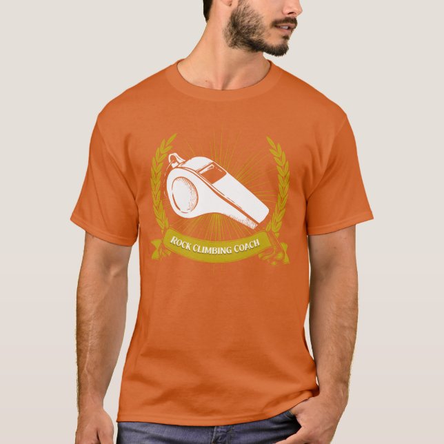 Rock Climbing Coach Rock Climber Funny Bouldering  T Shirt (Framsida)